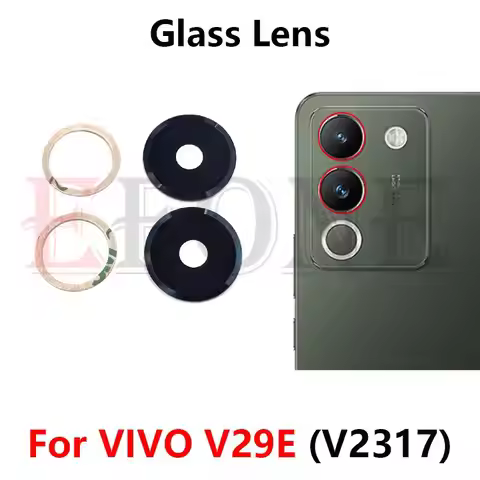 NEW For vivo V29E 5G V2317 Rear Back Camera Glass Lens With Adhesive Sticker Replacement