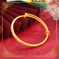 [Lucky K Gold] Gold-plated Gypsy Push-pull Bracelet