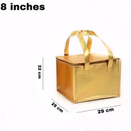 WJH 8 inches gold thermal insulated bag 29*29*22cm