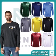 ETIQA LONG SLEEVE SHIRT JERSEY UNISEX QUICK DRY LENGAN PANJANG COMPANY SERAGAM UNIFORM ROADSHOW EVEN