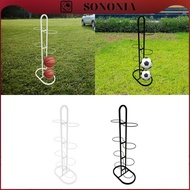 [SONONIA] Basketball Stand 8 Tier Basketball Display Rack Organizer Vertical Ball Storage Holder Dou