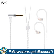 TRN A7 Type-C/3.5mm Earphone Cable QDC/S/C Pin Silver-plate Copper Upgrade Earbuds Line With Mic/No