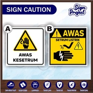 STICKER BEWARE OF DOORMATS, BEWARE OF ELECTRIC HANDLEBARS, BEWARE OF DOORMATS, BEWARE OF ELECTRIC HA