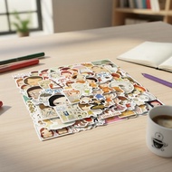 Y2K Retro Aesthetic Yoshitomo Nara Vinyl Stickers 355pcs | 80s Anime Romance Art | Funny Cool Waterp