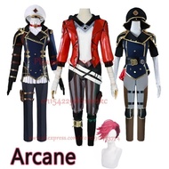 In Stock Arcane Caitlyn Kiramman Cosplay Costume Anime LOL Arcane Vi Cosplay Uniform Outfits Carniva