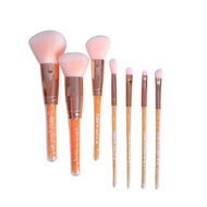 High Quality Zoreya Pink Crystal Makeup Brushes - Foundation Blush Brush Cosmetics Supplies 6pcs Set
