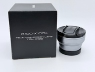 99% New Fujifilm Tele Conversion Lens TCL-X100 Silver 23mm to 33mm 富士遠攝轉換鏡頭 TCL-X100 第一代 銀色 (For X10