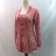 "promo"kebaya brokat lengan panjang ada kutu baru /pakaian wanita tradisional kebaya brokat semi pra