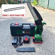 [TẶNG XÍCH THAY THẾ] Máy Cưa Xích 8 Inch KUTAN Động Cơ Không Chổi Than Núm Chỉnh Lam Xích Ngoài Chuy