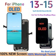 Super OLED Display For iPhone 13 14/15 Pro Max 14 15 Plus LCD Big Notch With barcket 3D Touch Screen