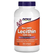 พร้อมส่ง NOW Foods Lecithin เลซิติน 1200 mg 100 Softgels Sunflower Lecithin