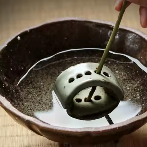 Handmade Ceramic Vase Zen Tea Table Desktop Japanese Ikebana Flower Arrangement Utensils Ceramic Sto