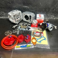 ชุดเสื้อพร้อมฝาสูบw125 ปลาวาฬ 4v /MSX ลูกอย่างดี #wave125 ฝาวาล์วโต