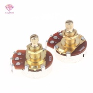 BTYB> 1Pcs Guitar Potentiometer Pot Low Torque And Low Noise Smooth Feel Brass Shaft A500K A250K B25