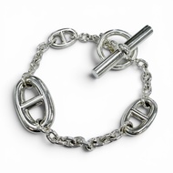 Excellent condition ◇ HERMES Farandole 925 Chaine d'Ancre bracelet, approximately 15cm chain, silver