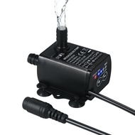 Ultra-quiet Mini DC12V 10W 400L/H Lift 400cm Brushless Water Pump 5.5*2.1mm Female Submersible with 