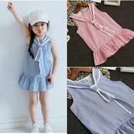 D-Fefe Children's Dress - AGE 05 Blue Red