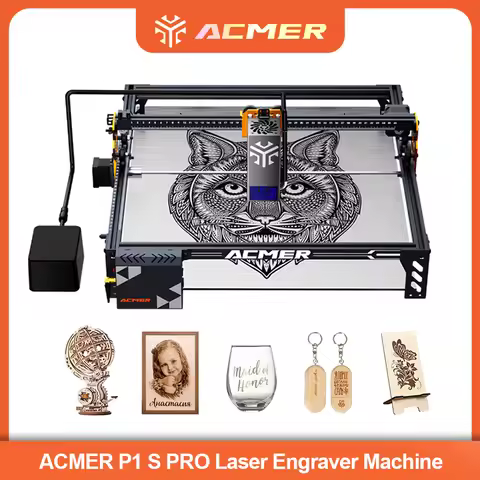 ACMER P1 S PRO 6W 10W 20W Laser Engraver Machine with APP WIFI Offline Control Blue Diode CNC Woodwo
