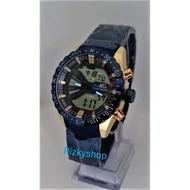 Jam tangan D-Force 1921 Water Proof Rantai Stainless Stee[ Blue Dual time Jam tangan Pria