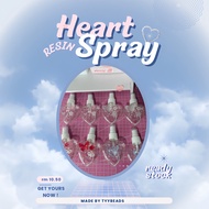 Resin Heart-shaped spray aesthetic