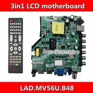 ж-1pc brand new LAD.MV56U.B48 LCD TV 3in1 Driver Board Universal LED Controller Board TV Motherboar
