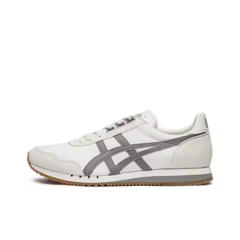 Onitsuka Tiger Dualio Unisex Beige/Gray Low-Top Casual Shoes – Lightweight Non-Slip Durable Everyday