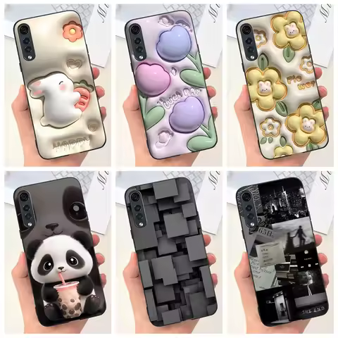 For LG Velvet Case LG Velvet 5G Cover LMG910EMW Shockproof Silicone Fashion Painted Soft Funda For L