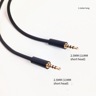 [Batch Over 2 Items] 2.5 to 2.5 Male to Male Audio Cable Four Section Gold-Plated 1 Meter