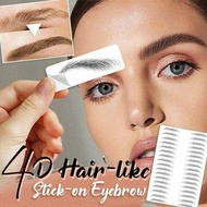 4D Hair Like Eyebrows Makeup Waterproof Eyebrow Tattoo Sticker Long Lasting Natural Fake Eyebrow Sti