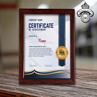 F4 Photo Frame (21.5 x 33 cm) black brown/ white/