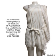 Ashley Stewart Women’s White with Gold Polka Dots size 16W