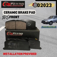 DEFERRO/TRON DISC BRAKE PAD FRONT - TOYOTA COROLLA AE80 AE90 AE101 AE111 EE80 EE90 EE100 EE111