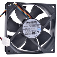 FOXCONN PVA080G12Q DC Brushless Fan 80*80*25mm 12V 0.65A 4Pin 3VRGY-A00 Model