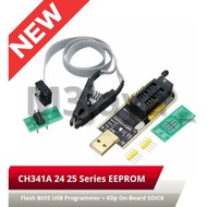 CH341A 24 25 Series EEPROM Flash BIOS USB Programmer + Clip On-Board SOIC8
