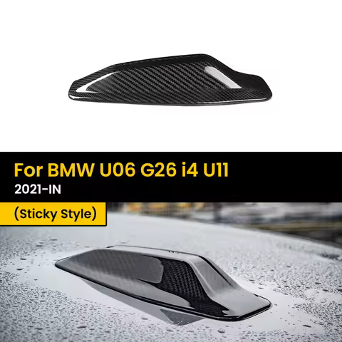 Real Dry Carbon Fiber Antenna Trim Sticky for BMW U06 G26 i4 U11 Sticky Style 1Pcs/Piece