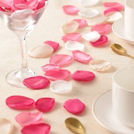 50 Pcs/Pack Silk Cloth Rose Petal Confetti With Emulate Hand Sprinkle Burned Edge Polyester Fabric H