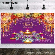 180*115cm Diwali Background Decoration Deepavali Decor Banner Happy Diwali Festival Home Decor Digit