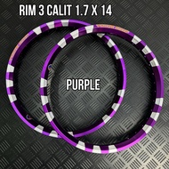 🇹🇭❤️‍🔥RIM ALLOY FALCONE 3 CALIT PURPLE CNC SAIZ 1.4 RIM 17 ORIGINAL THAILAND❤️‍🔥🇹🇭 WAVE EX5 LAGENDA 