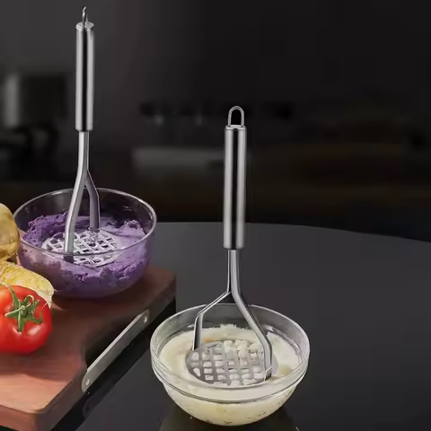 Stainless Steel Potato Mashers Ricers Masher Puree Purple Sweet Potata Pumpkin Grater Kitchen Accees