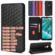 Aweven Ốp ví da lật 3d cho nokia c10 nokia c20 nokia c21 plus nokia c21 ốp nắp gập có khe cắm thẻ họ
