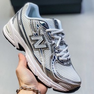 NB 740 Retro Trendy Breathable Lightweight Ruing Shoes Silver Blue