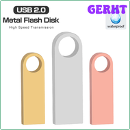 GERHT Pendrive ใหม่64GB 128 128 GB 64GB 32GB 16GB 8 GB โลหะแฟลชไดร์ฟ USB กันน้ำ8 16 32 64GB USB แฟลช