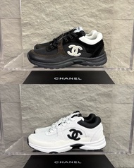 💕🈹價💕 CHANEL 22k秋冬 黑白熊貓 網面運動鞋 跑步鞋 休閒鞋 男女款 35-45
