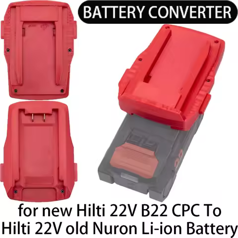 Battery Adapter/Converter for old Hilti 22V B22 CPC Li-ion tools to new Hilti 22V Nuron Li-ion Batte