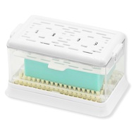[All-in-one laundry soap storage and stain removal] Soap case with brush, foaming laundry soap case,