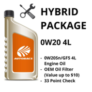 Autobacs 0W20Sn/GF5 4L Engine Oil Hybrid Package Oil Servicing Valid for 3 months