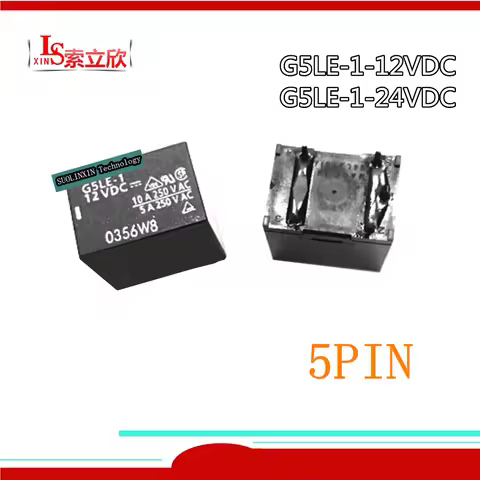5pcs New Relay G5le-1-12vdc G5le-1-24vdc G5le1 24vdc Dc24v G5lE-1-5v 12v G5LA-1 24VDC 5PIN