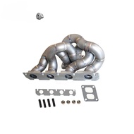 SS304 Twin-Scroll 3mm Turbo Tubular Manifold T4 for EA888 GEN2 EA113 Audi A3 A5 TT Golf 5 2.0 TFSI