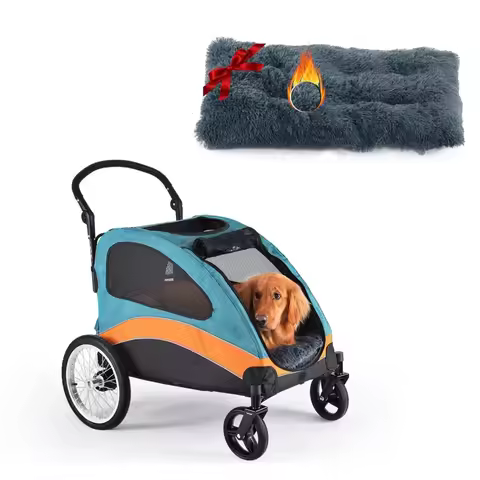 Pet Strollers, Pet Dog Jogger Wagon Foldable Cart,Pet Stroller with Adjustable Handle, Dog Stroller 