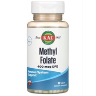 KAL, Methyl Folate, 400/800 mcg DFE, 90 Tablets